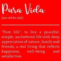 Pura Vida Definition In White Typographic Santa Hat thumb 1