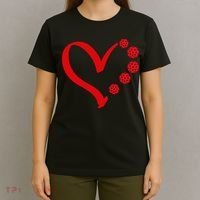 Pickleball Valentine Day Heart Pickleball T-Shirt thumb 4
