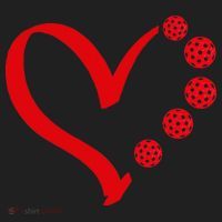 Pickleball Valentine Day Heart Pickleball Hat thumb 2
