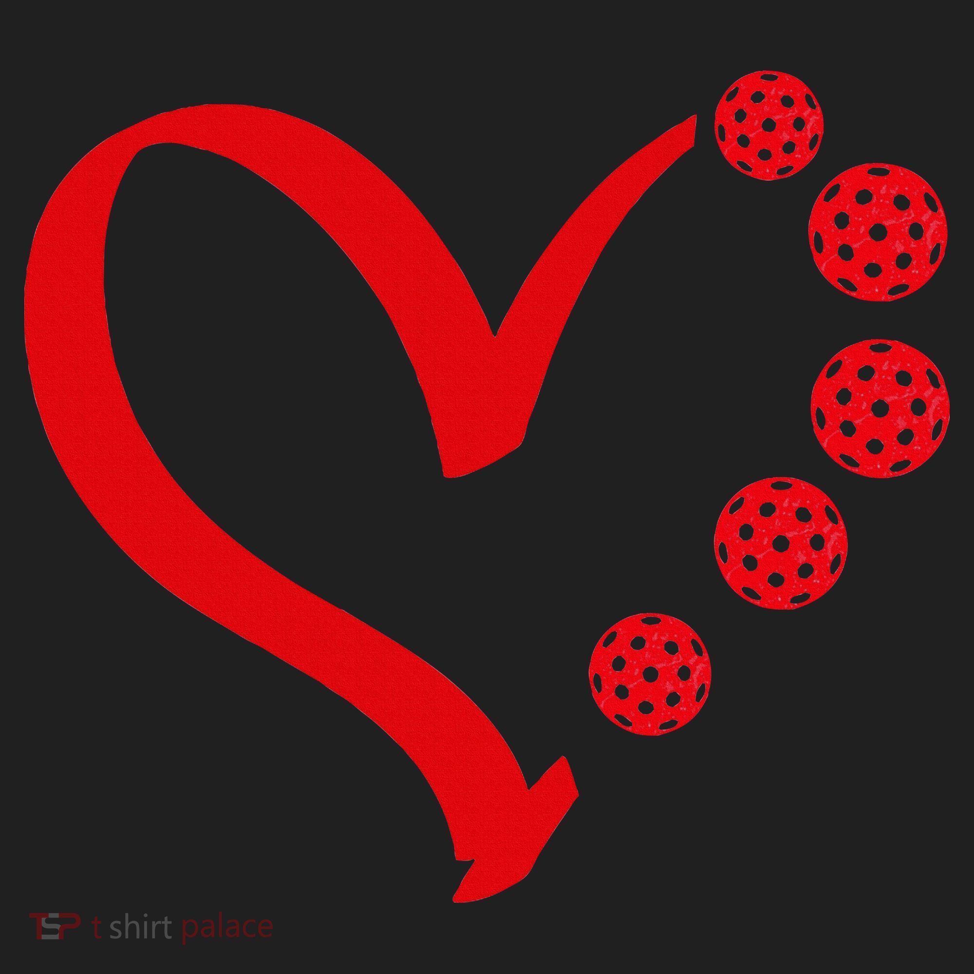 Pickleball Valentine Day Heart Pickleball Hat