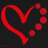 Pickleball Valentine Day Heart Pickleball Toddler Hoodie thumb 2