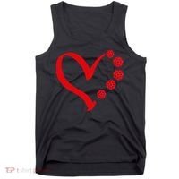 Pickleball Valentine Day Heart Pickleball Tank Top thumb 0