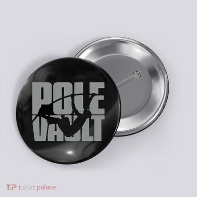 Pole Vault Design for Pole Vaulter Graphic Pole Vault Button