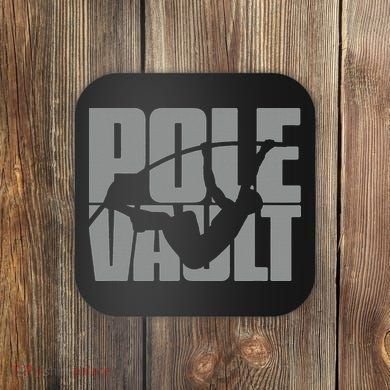 Pole Vault Design for Pole Vaulter Graphic Pole Vault Coaster