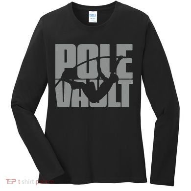 Pole Vault Design for Pole Vaulter Graphic Pole Vault Women's Long Sleeve Shirt