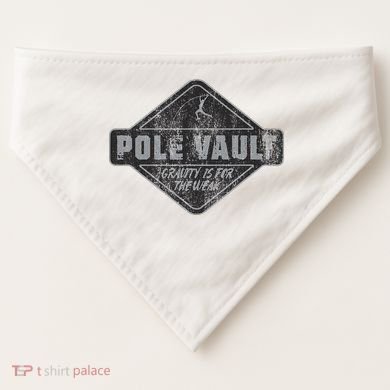Pole Vault Distressed Vintage Look Pole Vaulting USA-Made Doggie Bandana