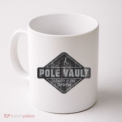 Pole Vault Distressed Vintage Look Pole Vaulting Coffee Mug