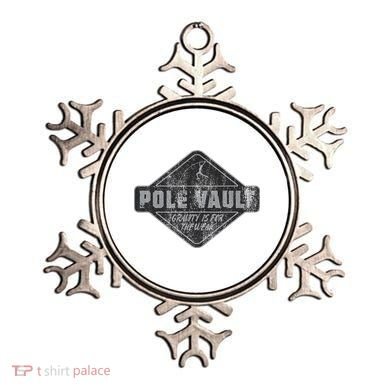 Pole Vault Distressed Vintage Look Pole Vaulting Ornament