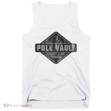 Pole Vault Distressed Vintage Look Pole Vaulting Tank Top