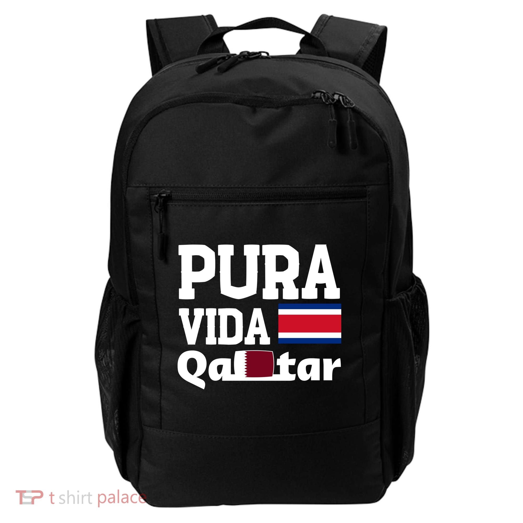 Pura Vida En Qatar 22 Costa Rica Backpack