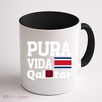 Pura Vida En Qatar 22 Costa Rica Coffee Mug thumb 1