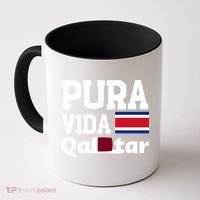 Pura Vida En Qatar 22 Costa Rica Coffee Mug thumb 0