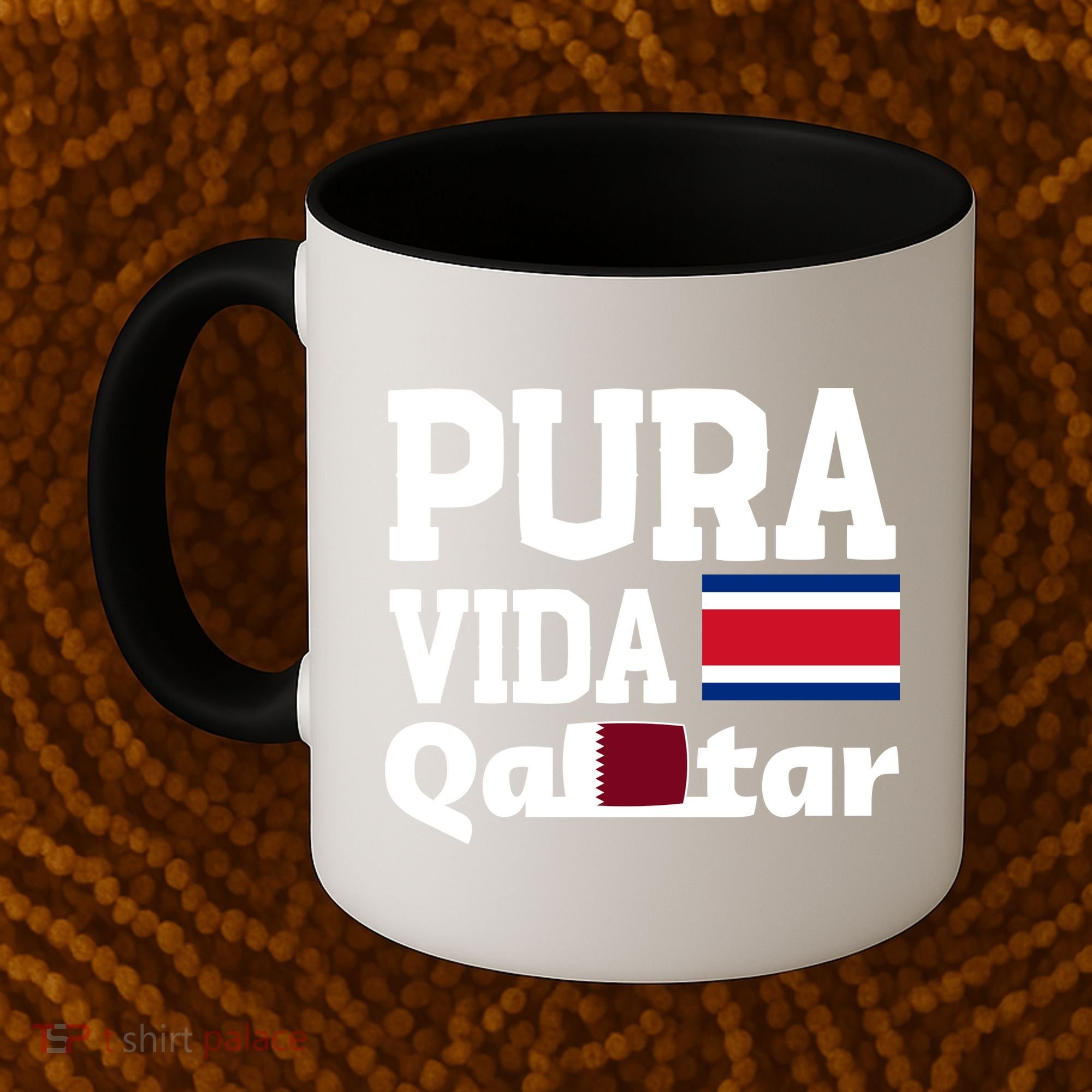 Pura Vida En Qatar 22 Costa Rica Coffee Mug
