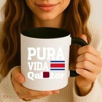 Pura Vida En Qatar 22 Costa Rica Coffee Mug thumb 3
