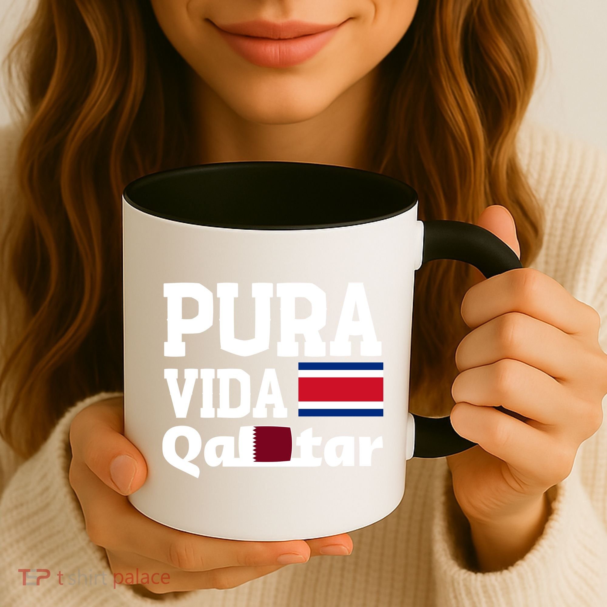 Pura Vida En Qatar 22 Costa Rica Coffee Mug