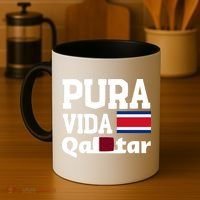 Pura Vida En Qatar 22 Costa Rica Coffee Mug thumb 4