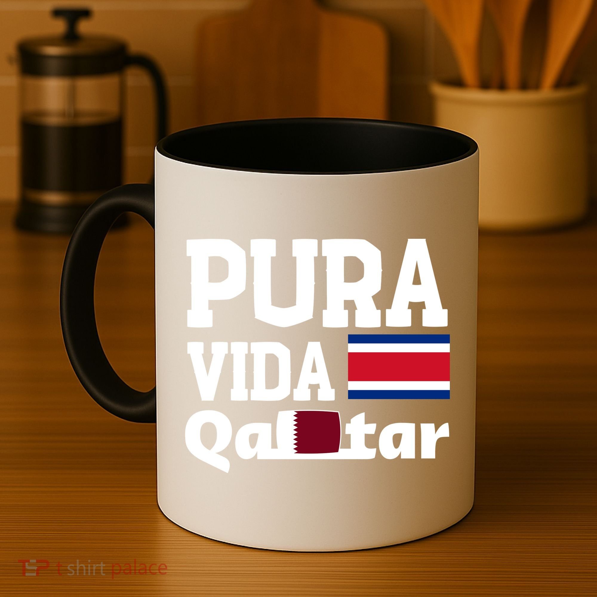 Pura Vida En Qatar 22 Costa Rica Coffee Mug