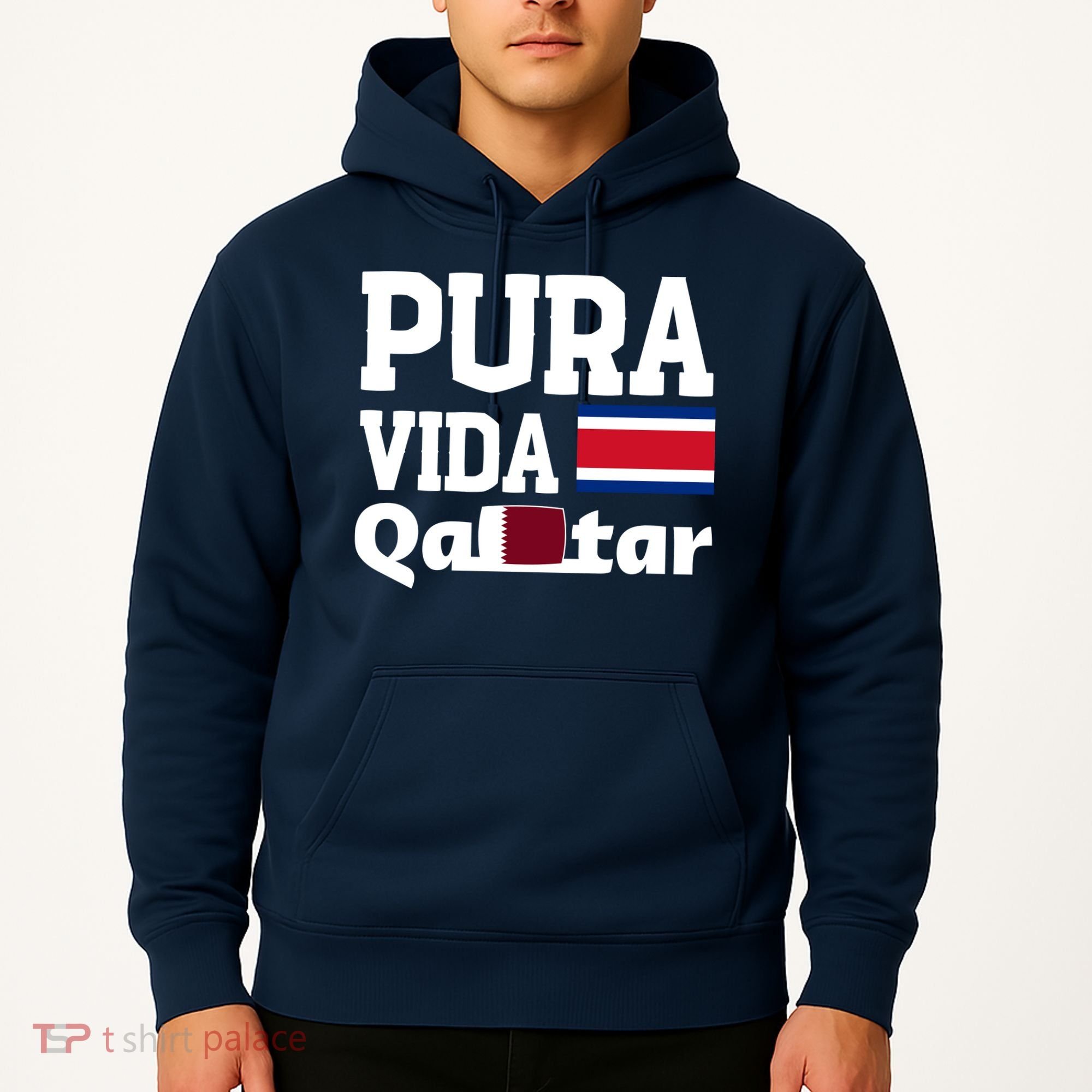 Pura Vida En Qatar 22 Costa Rica Hoodie
