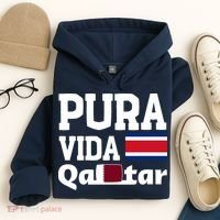 Pura Vida En Qatar 22 Costa Rica Hoodie thumb 4