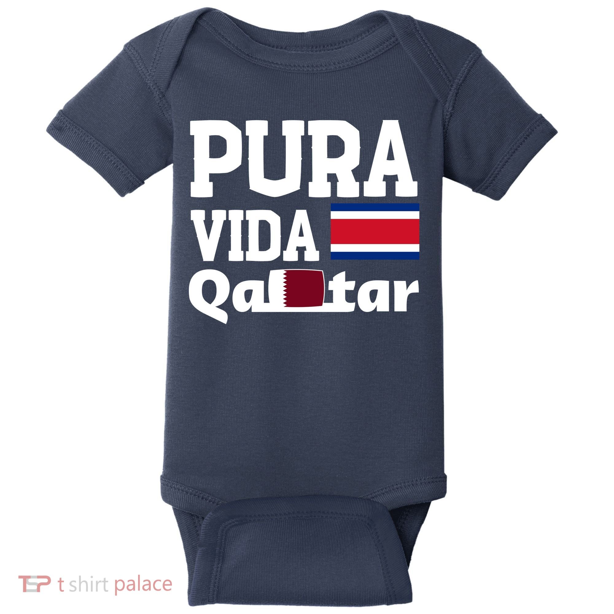 Pura Vida En Qatar 22 Costa Rica Baby Bodysuit