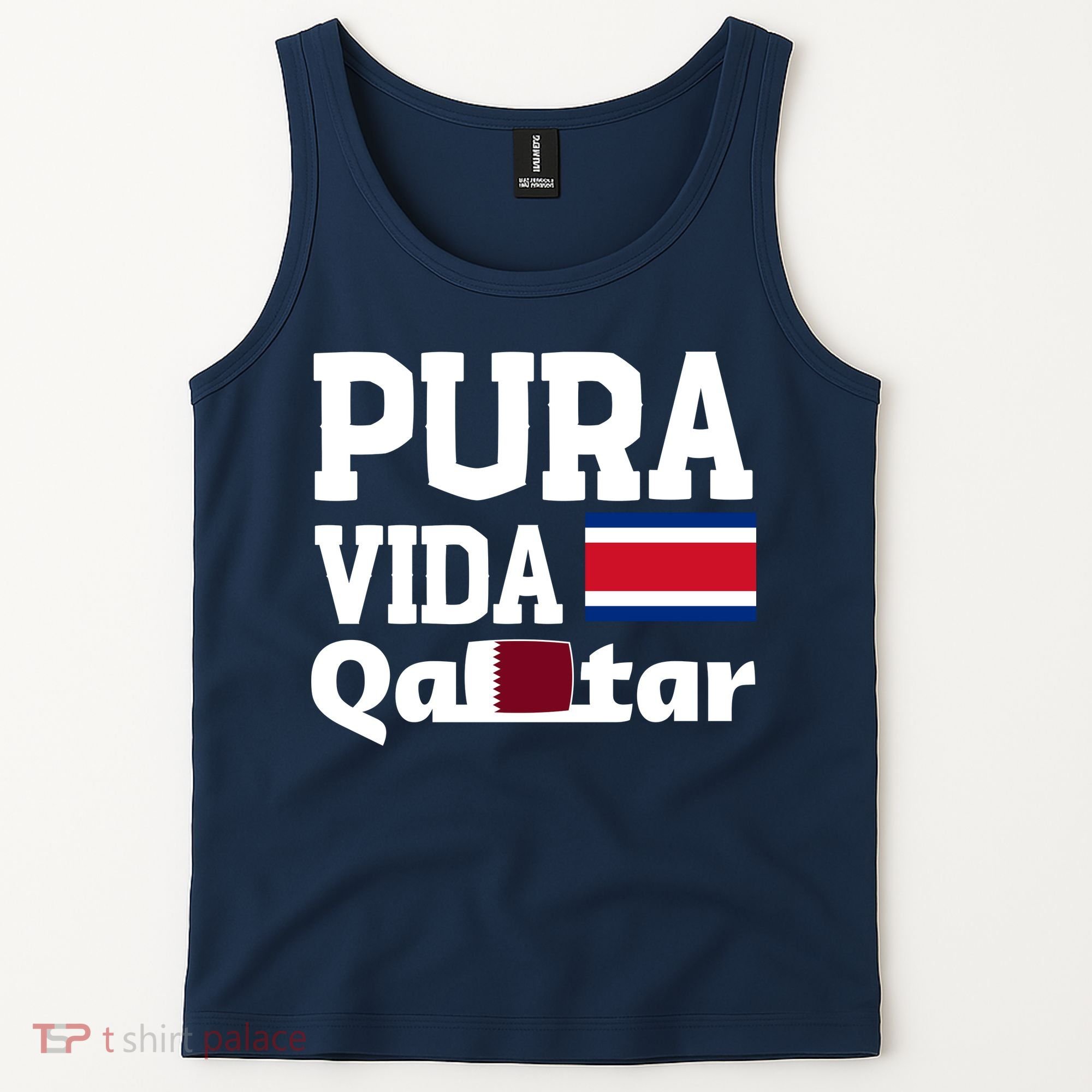 Pura Vida En Qatar 22 Costa Rica Tank Top