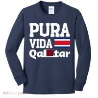 Pura Vida En Qatar 22 Costa Rica Kids Long Sleeve Shirt thumb 0