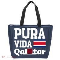 Pura Vida En Qatar 22 Costa Rica Tote Bag thumb 0