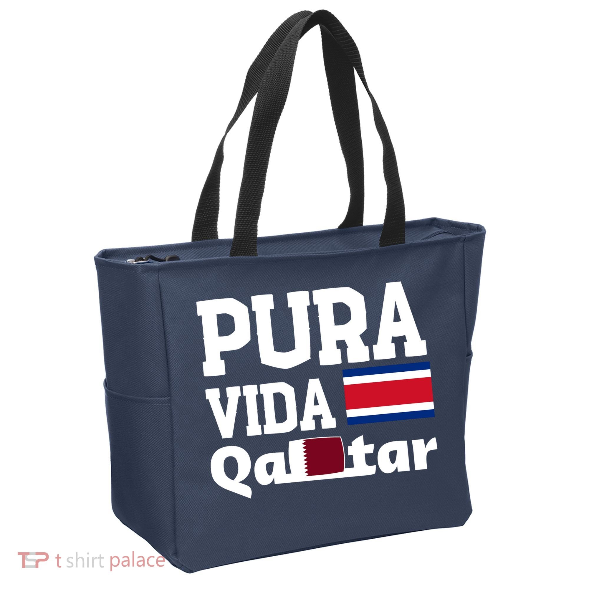 Pura Vida En Qatar 22 Costa Rica Tote Bag