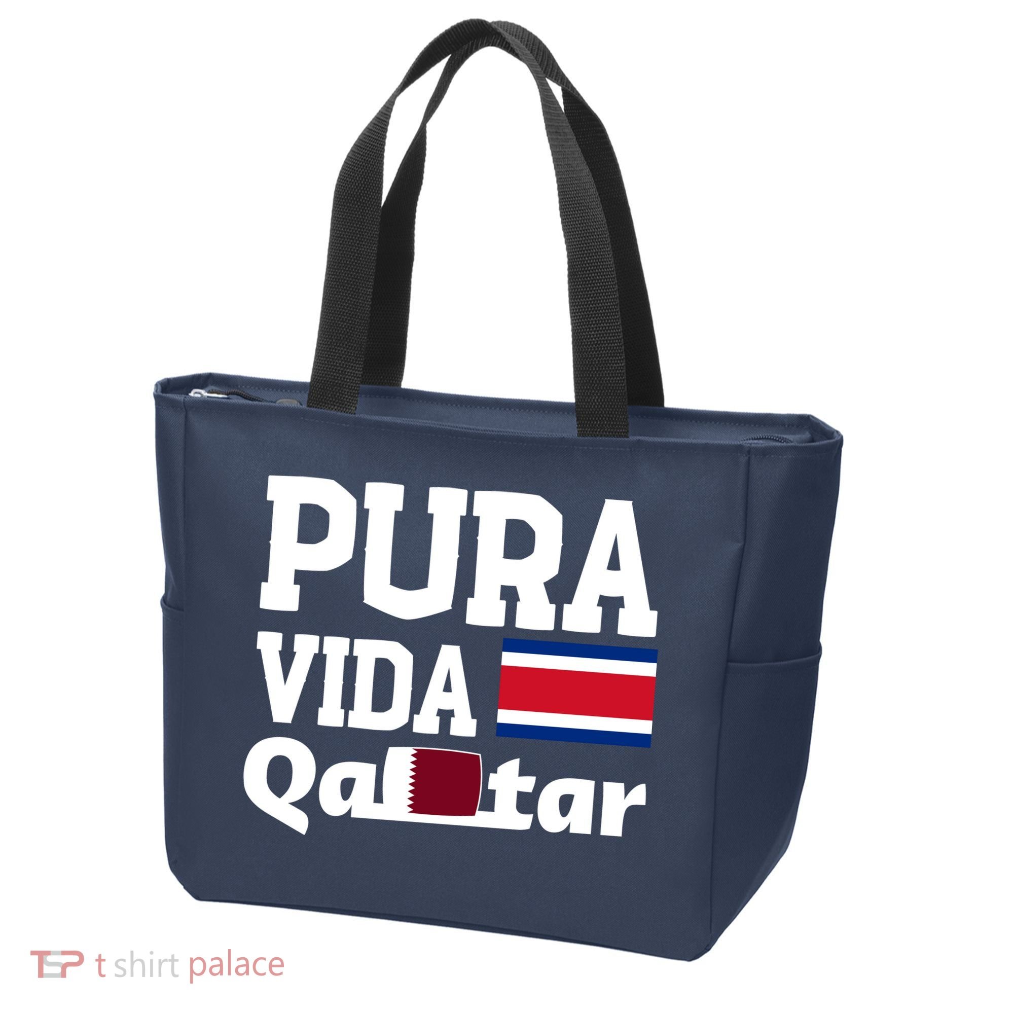 Pura Vida En Qatar 22 Costa Rica Tote Bag