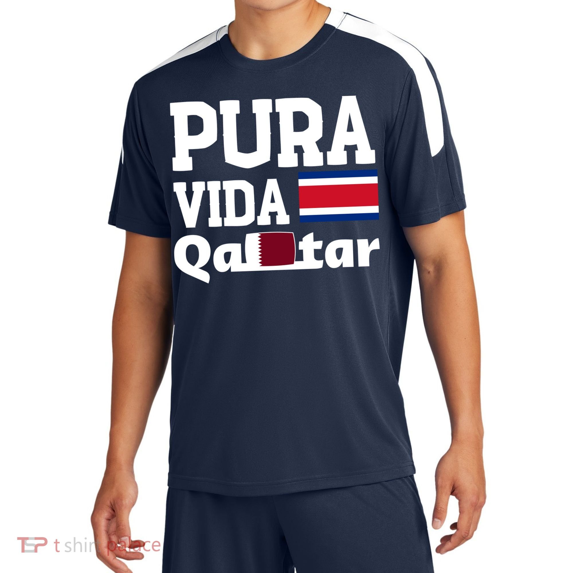 Pura Vida En Qatar 22 Costa Rica Sport-Tek Competitor United Soccer Jersey