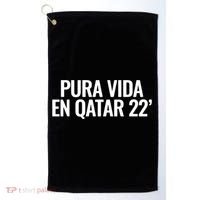 Pura Vida En Qatar 22 Costa Rica Golf Towel thumb 0