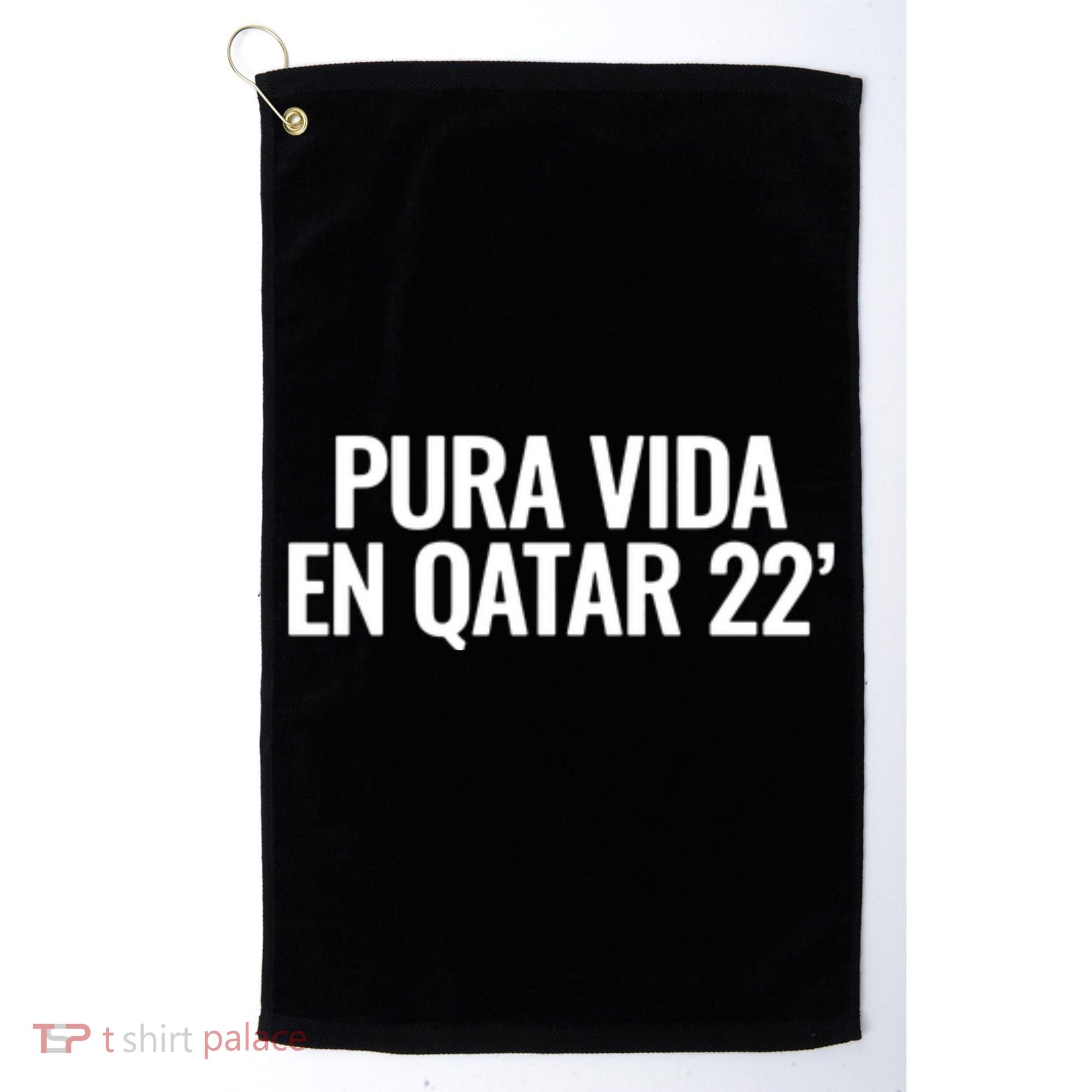 Pura Vida En Qatar 22 Costa Rica Golf Towel