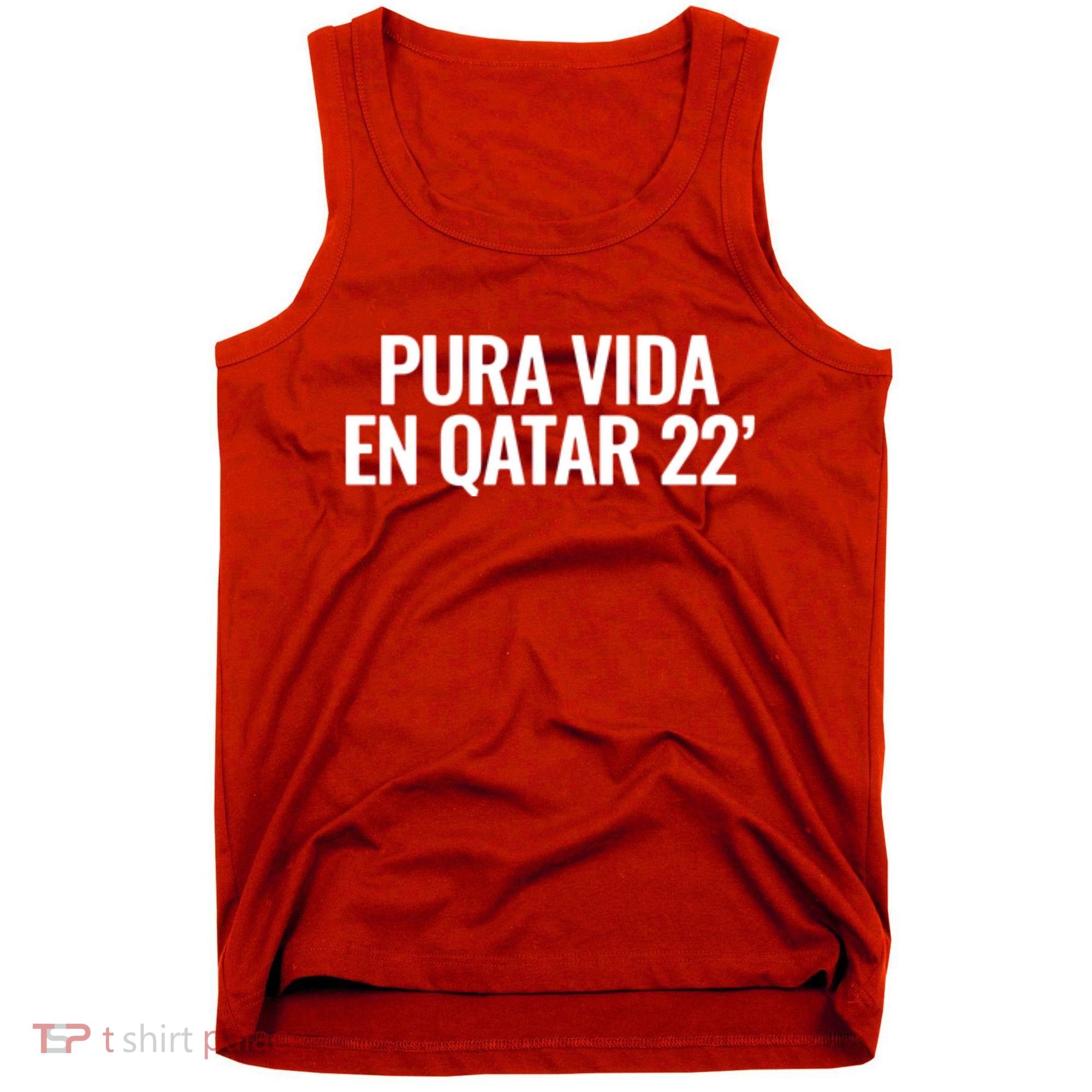Pura Vida En Qatar 22 Costa Rica Tank Top