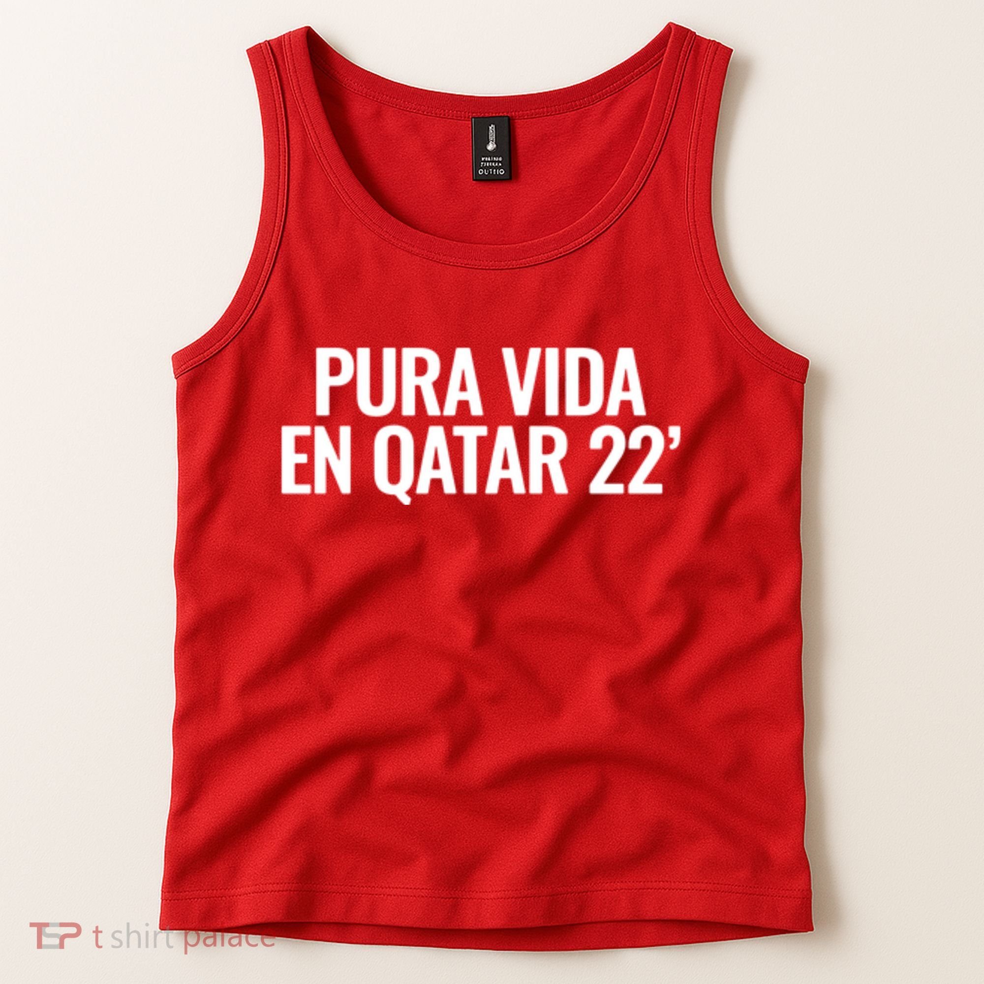 Pura Vida En Qatar 22 Costa Rica Tank Top