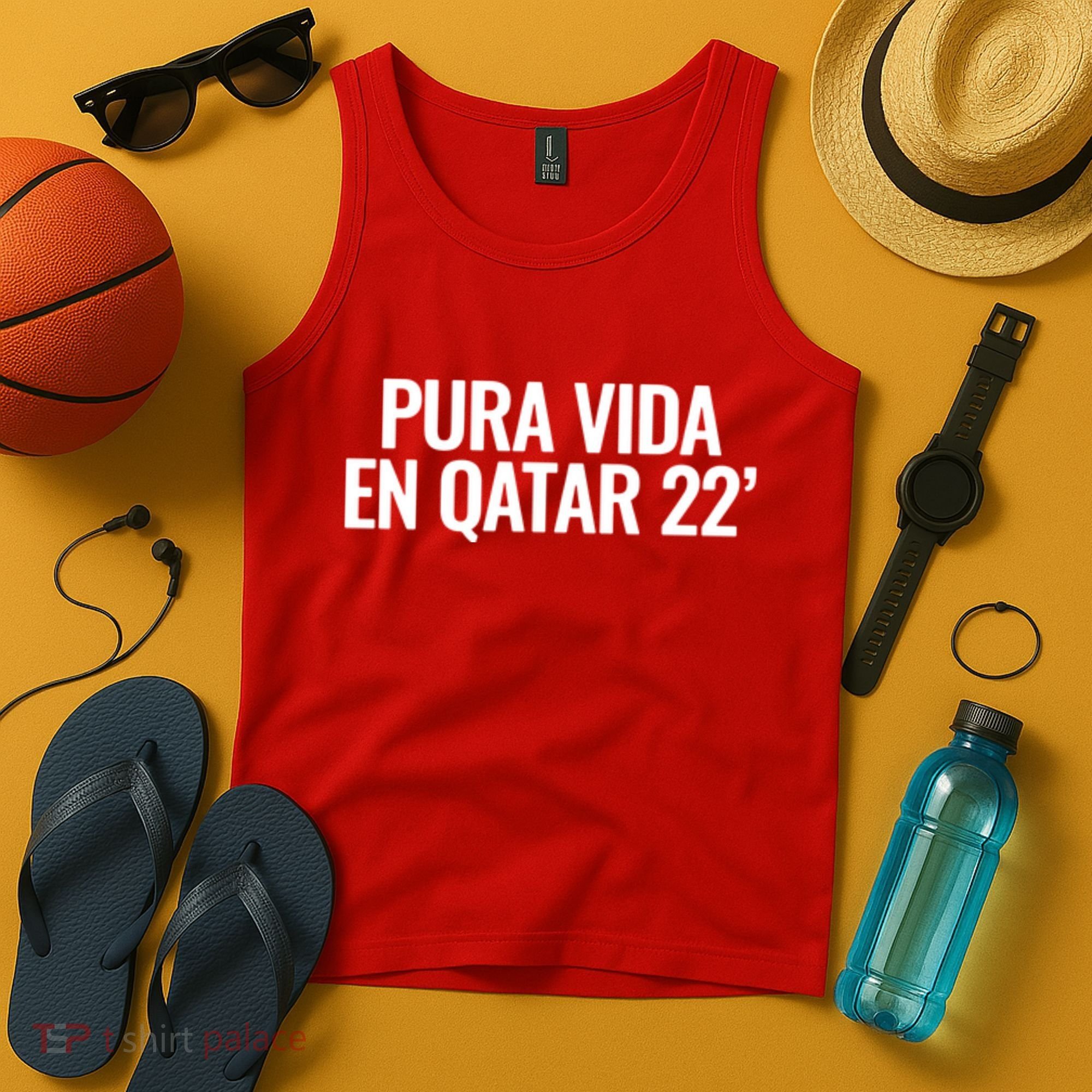 Pura Vida En Qatar 22 Costa Rica Tank Top