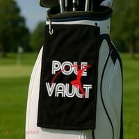Pole Vault Fun Pole Vaulting Apparel For Vaulters Golf Towel thumb 2