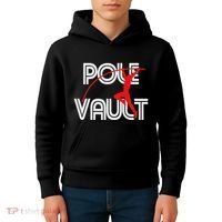 Pole Vault Fun Pole Vaulting Apparel For Vaulters Kids Hoodie thumb 4