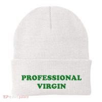 Professional Virgin Funny Quote Professional Virgin Beanie thumb 0