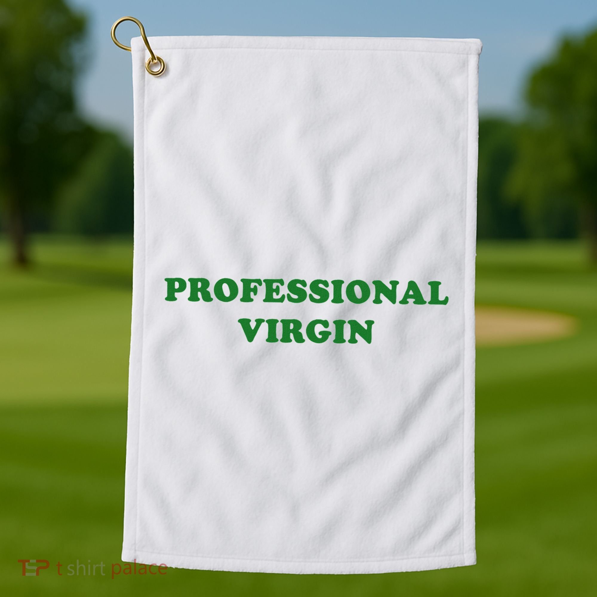 Professional Virgin Funny Quote Professional Virgin Golf Towel