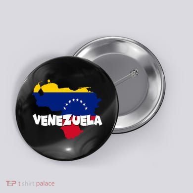 Patriotic Venezuela Flag Venezuelan Pride Venezuela Button