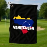 Patriotic Venezuela Flag Venezuelan Pride Venezuela Golf Towel thumb 1