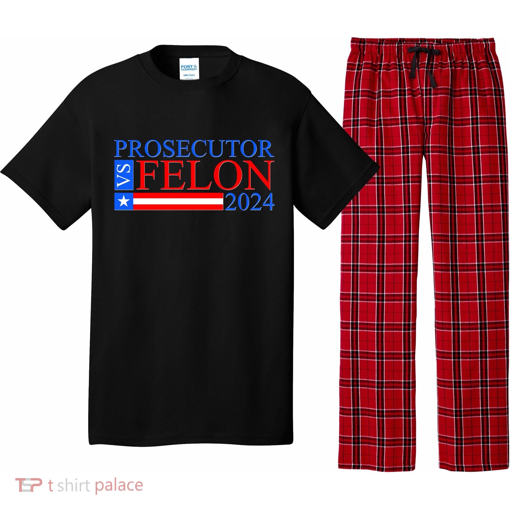 Prosecutor Vs Felon 2024 Kamala Vs Trump 2024 Election Pajama Set