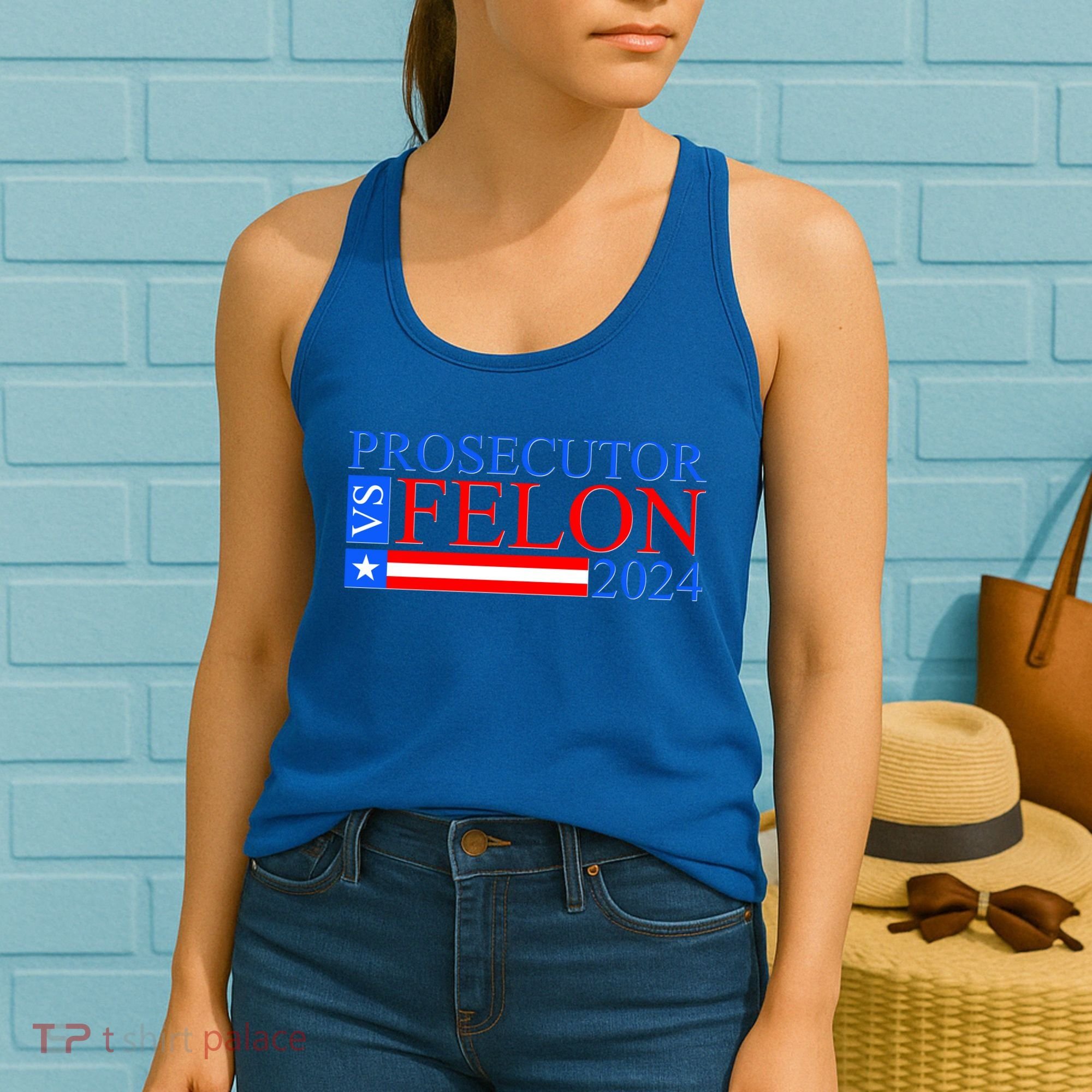 Prosecutor Vs Felon 2024 Kamala Vs Trump 2024 Election Women's Tank Top