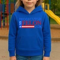 Prosecutor Vs Felon 2024 Kamala Vs Trump 2024 Election Kids Hoodie thumb 3