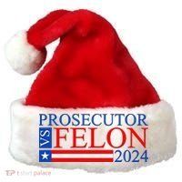 Prosecutor Vs Felon 2024 Kamala Vs Trump 2024 Election Santa Hat thumb 0