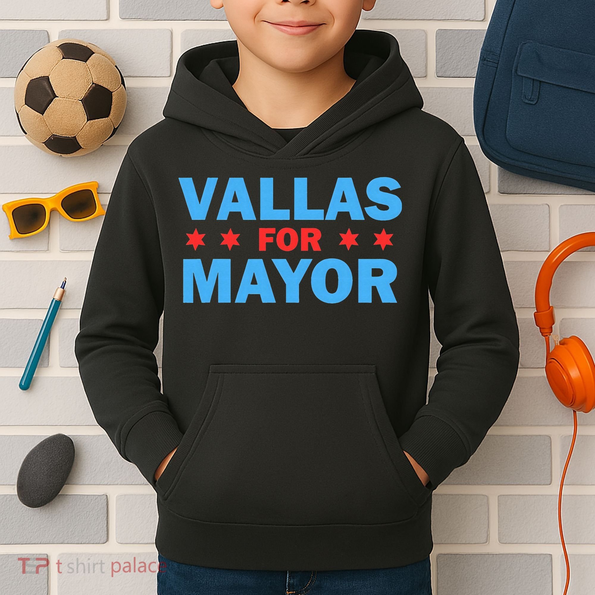 Paul Vallas For Mayor Of Chicago Kids Hoodie