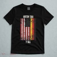 Patriotic Vintage German American Flag Guten Tag YAll T-Shirt thumb 5