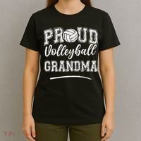 Proud Volleyball Grandma Funny College That's My Nephew T-Shirt thumb 4