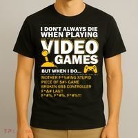 Playing Video Games Gamer Shirt Funny Gaming Console Gamer T-Shirt thumb 3