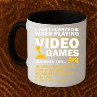 Playing Video Games Gamer Shirt Funny Gaming Console Gamer Coffee Mug thumb 2
